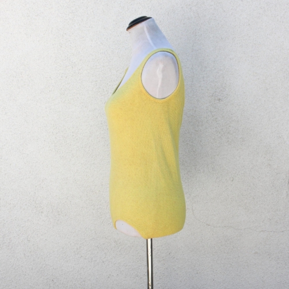 Vintage 1960s Bright Yellow Swimsuit by Eileen Holdie New York / Swimwear - Picture 4 of 9